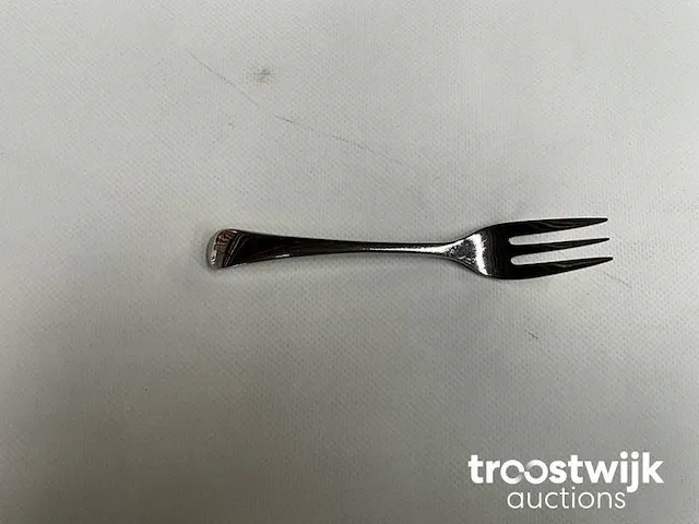 200 wmf onda gebaks / cocktail vorkjes 18/10 roestvrij staal 14cm - afbeelding 2 van  5