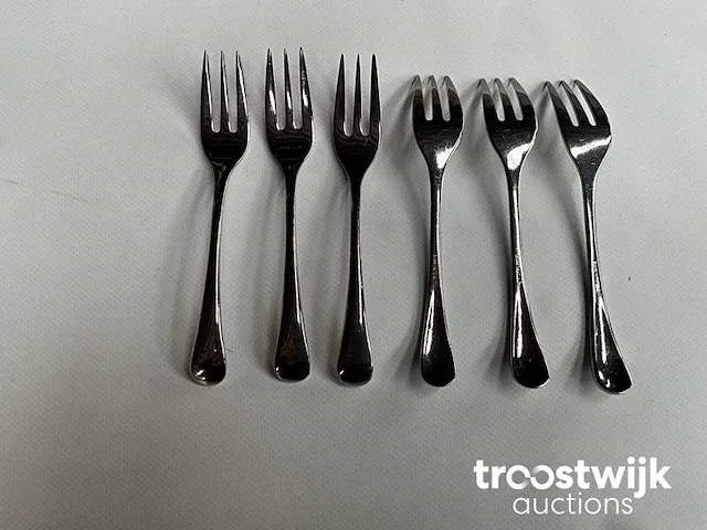 200 wmf onda gebaks / cocktail vorkjes 18/10 roestvrij staal 14cm - afbeelding 5 van  5