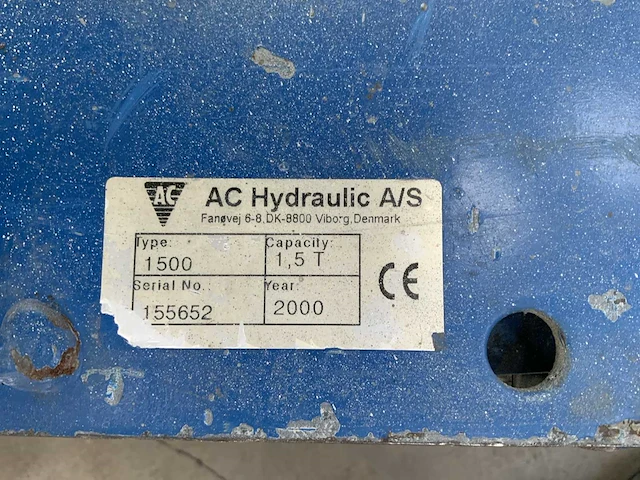 2000 ac hydraulics 1500 garagekrik - afbeelding 5 van  5
