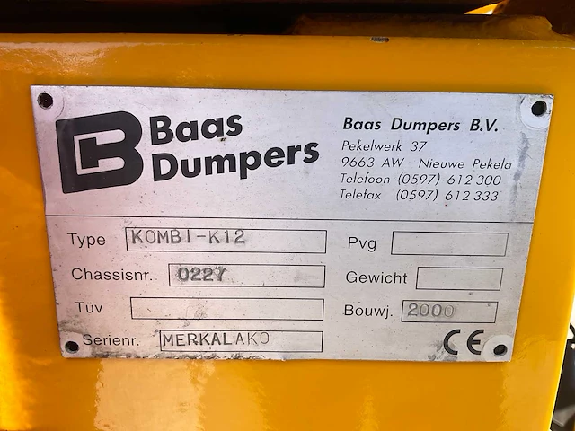 2000 alako kombi-k12 gronddumper - afbeelding 9 van  17