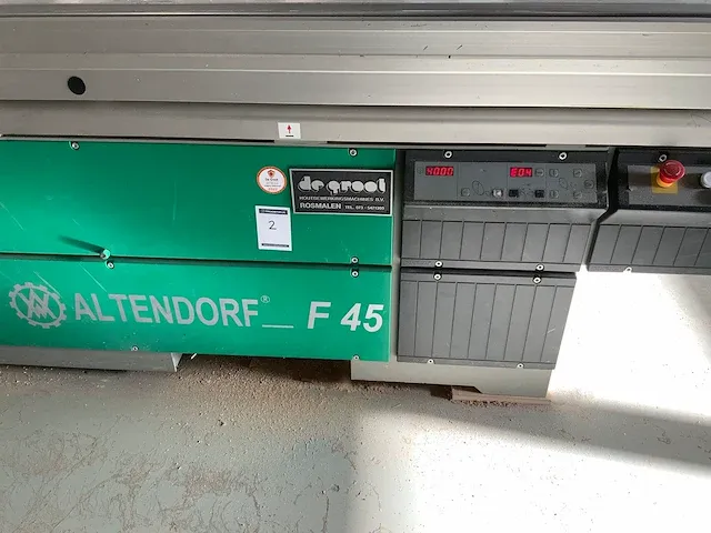2000 altendorf f45 ce formaatcirkelzaagmachine - afbeelding 8 van  15