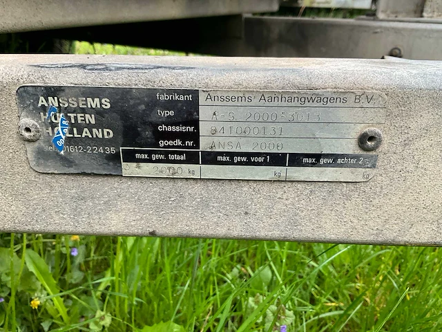 2000 anssems as 2000 aanhangwagen - afbeelding 13 van  13
