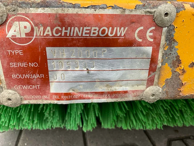 2000 ap vh2000p veegmachine - afbeelding 9 van  9