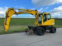 2000 atlas 1404 kzw spoorkraan banden graafmachine