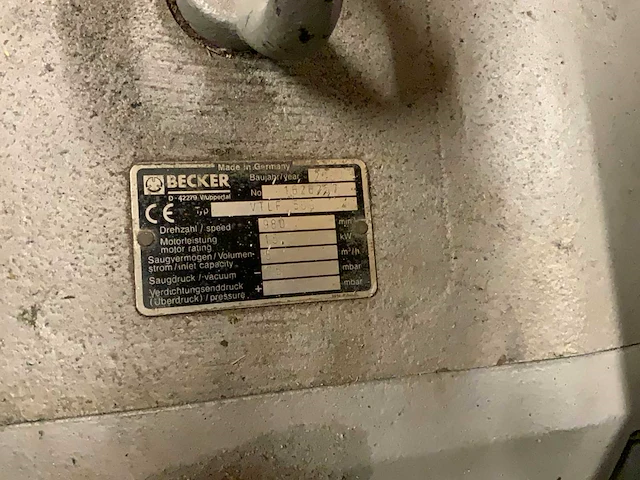 2000 becker vtlf5000 vacuümcompressor - afbeelding 5 van  10