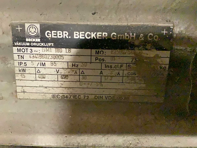 2000 becker vtlf5000 vacuümcompressor - afbeelding 6 van  10