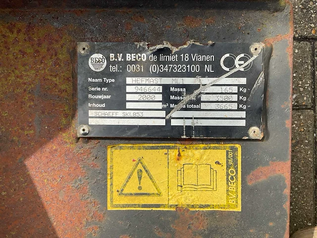 2000 beco ml1 shovel jip - afbeelding 6 van  6
