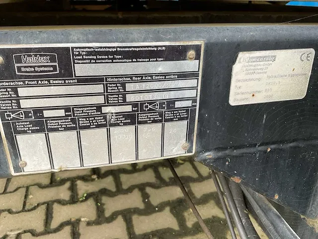 2000 blomenröhr dk10.5 kieptrailer - afbeelding 8 van  16