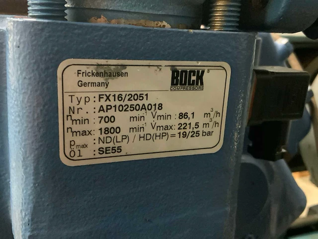 2000 bock fx16/2051 chiller koelinstallatie - afbeelding 2 van  11