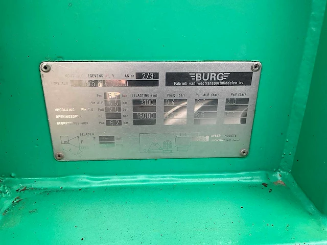 2000 burg bpa 10-18 acxxx container chassis - afbeelding 24 van  32
