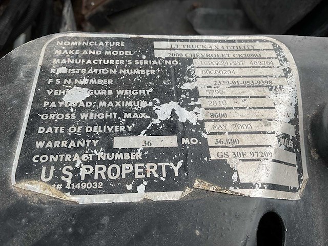 2000 chevrolet 2500 pick-up - afbeelding 16 van  18