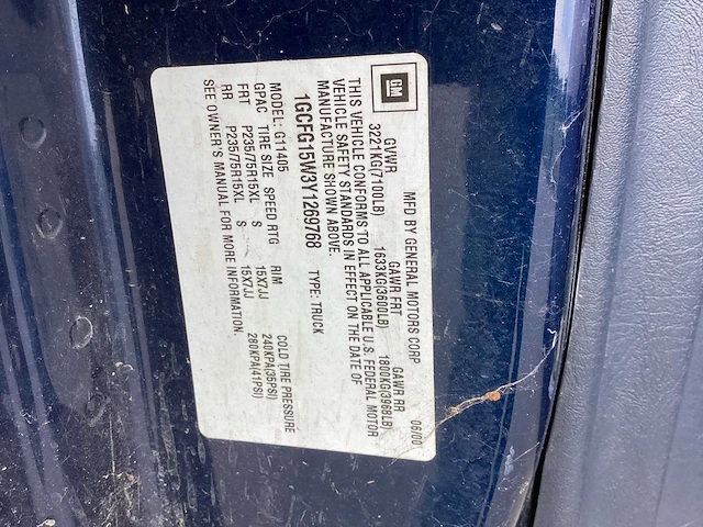 2000 chevrolet bedrijfswagen - afbeelding 7 van  15