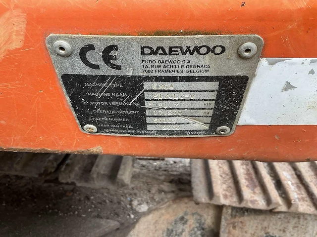 2000 daewoo 170lc-v rupsgraafmachine - afbeelding 22 van  22