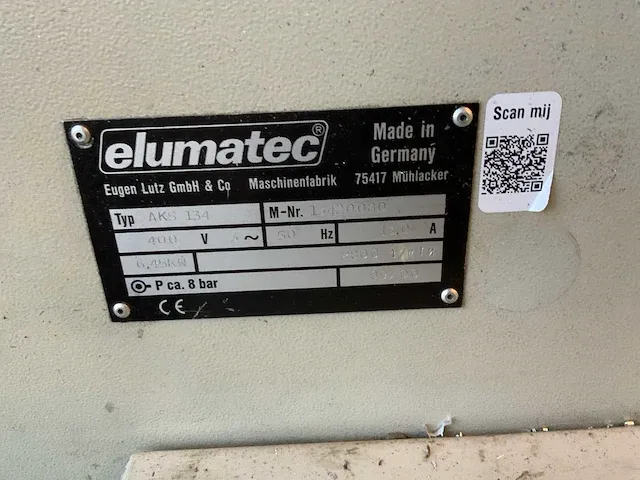 2000 elumatec aks 134 uithoekzaagmachine - afbeelding 8 van  9