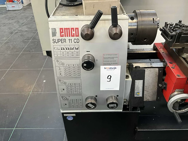 2000 emco super 11 cd universele draaibank - afbeelding 7 van  8