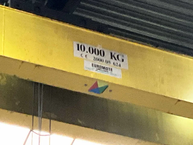 2000 europont verlinde dubbelligger bovenloophalkraan 10t - afbeelding 6 van  18
