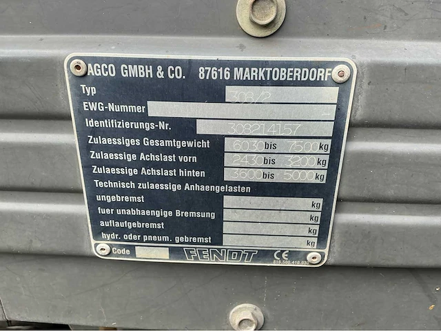 2000 fendt farmer 308 turbomatik vierwielaangedreven landbouwtractor - afbeelding 29 van  36