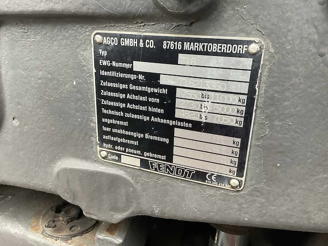 2000 fendt vario 716 vierwielaangedreven landbouwtractor - afbeelding 41 van  46