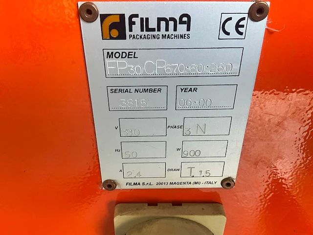 2000 filma fp30cp70-60-260 palletfoliewikkelaar - afbeelding 9 van  18