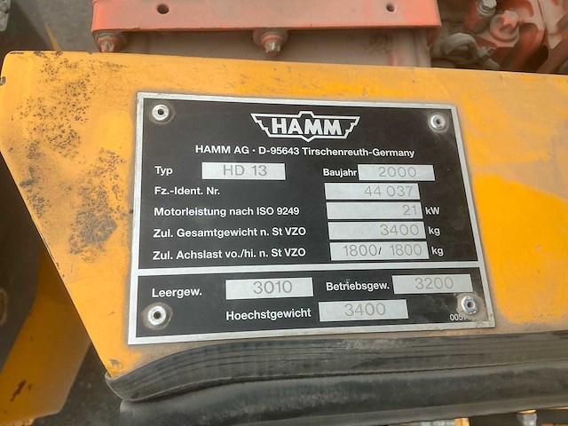 2000 hamm hd13 grondwals - afbeelding 22 van  47