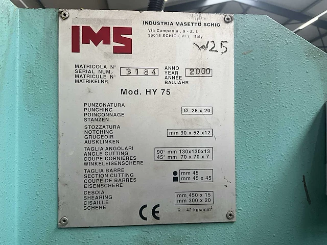 2000 ims hy-75 pons-knipmachine - afbeelding 10 van  19