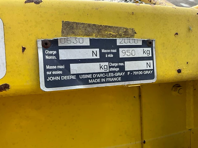 2000 john deere 630a gras pick-up - afbeelding 9 van  9