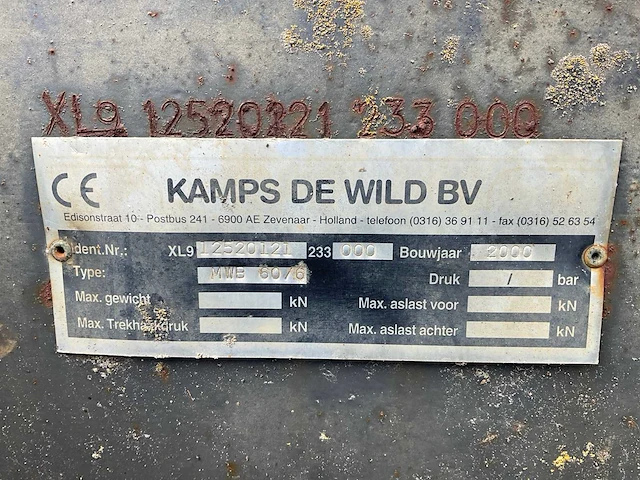 2000 kaweco mwb 6076 weegbrug - afbeelding 2 van  10