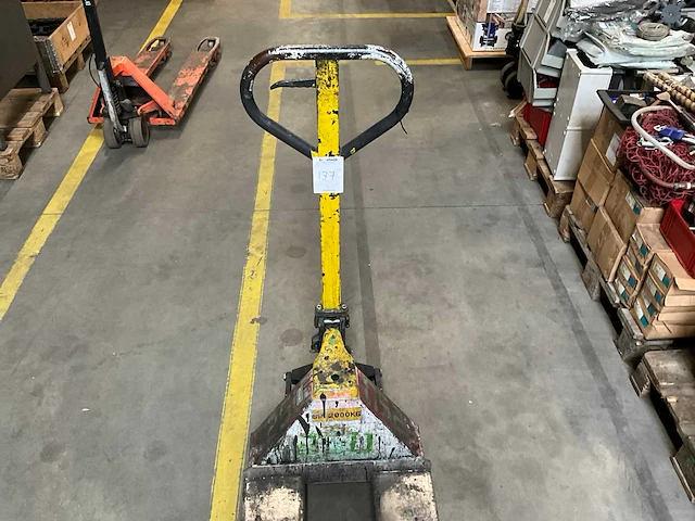 2000 kg hand hydraulische palletwagen - afbeelding 3 van  6
