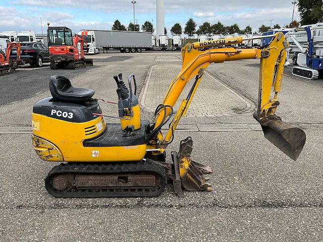 2000 komatsu pc03 minigraafmachine - afbeelding 22 van  25