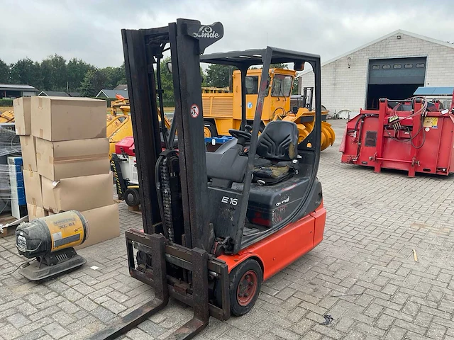 2000 linde e16 vorkheftruck - afbeelding 1 van  16