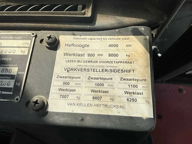 2000 linde h80d/900-02 vorkheftruck - afbeelding 15 van  25