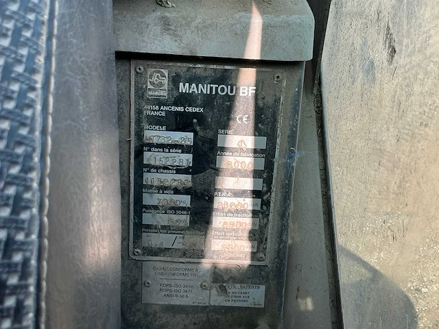 2000 manitou mt732–25 verreiker - afbeelding 2 van  15