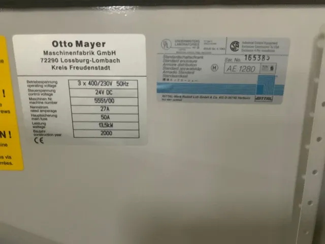 2000 mayer ps9z platen opdeelzaagmachine - afbeelding 5 van  17
