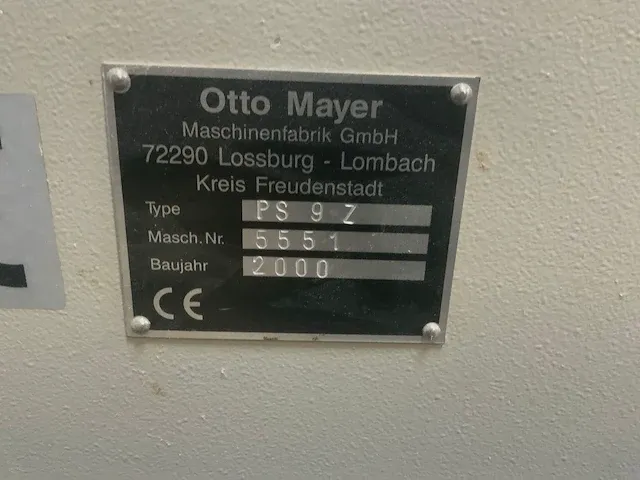 2000 mayer ps9z platen opdeelzaagmachine - afbeelding 17 van  17
