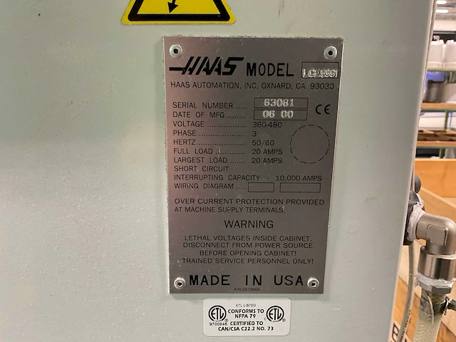 2000 mikron haas lce500t cnc draaibank - afbeelding 26 van  26