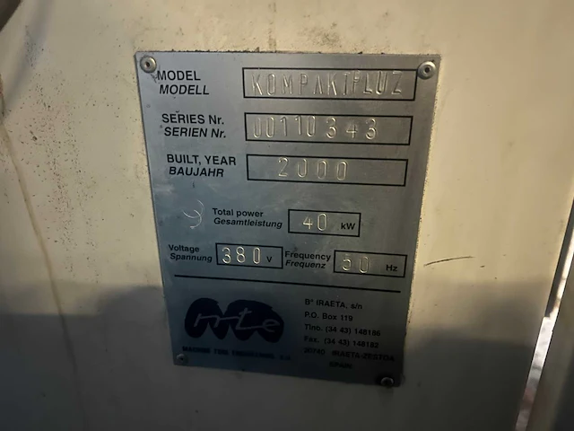 2000 mte kompakt plus bedfreesmachine mte - afbeelding 10 van  32