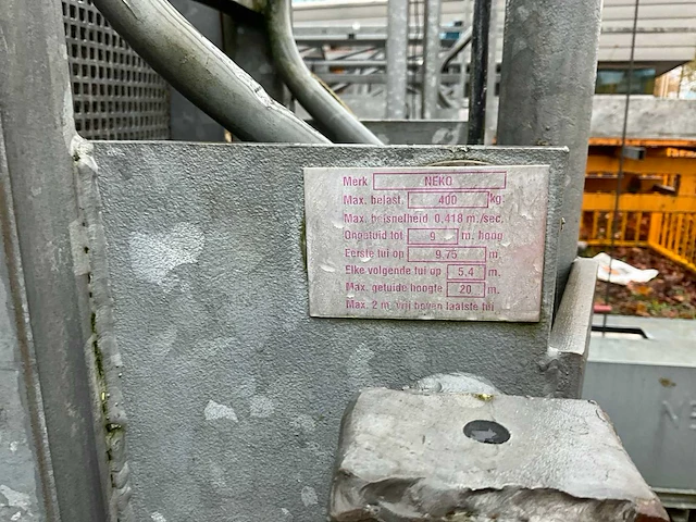2000 neko 400 a bouwlift - afbeelding 10 van  20
