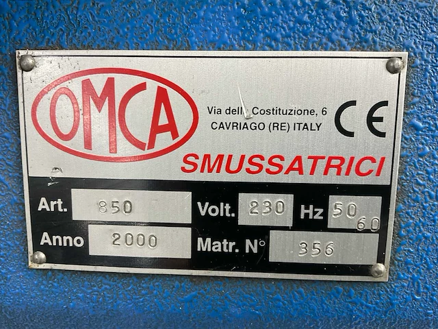 2000 omca 850 afbraammachine - afbeelding 8 van  8