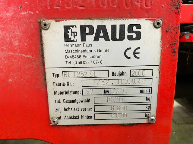 2000 paus rl 1252 sl shovel - afbeelding 21 van  29