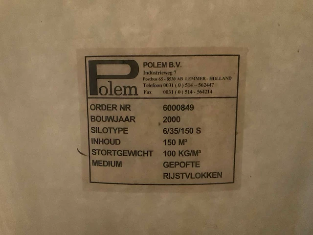 2000 polem 6/35/150 s silo - afbeelding 14 van  14