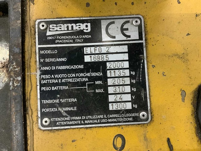 2000 samag elfo 2 reach truck - afbeelding 8 van  8