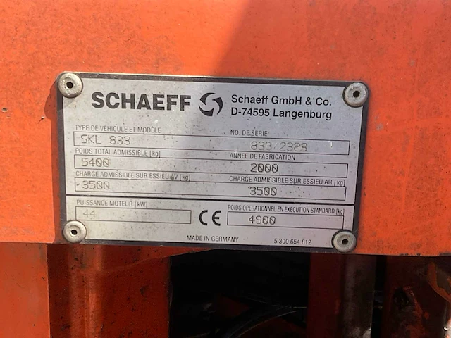 2000 schaeff skl 833 shovel - afbeelding 6 van  19