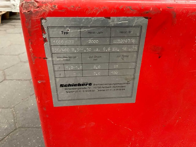 2000 schickert 1000sre stoomreiniger - afbeelding 8 van  8