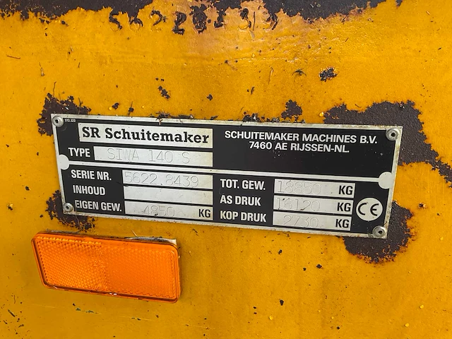 2000 schuitemaker siwa 140 s silagewagen - afbeelding 6 van  14