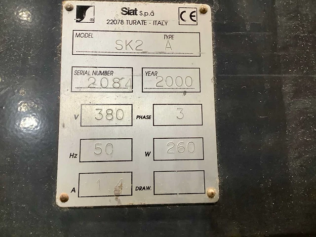2000 siat sk2 a kantoneer machine - afbeelding 6 van  14