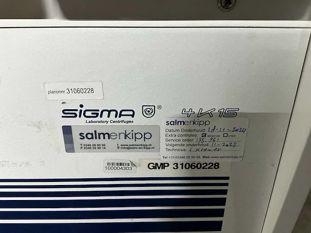 2000 sigma 4k15 centrifuge - afbeelding 9 van  11