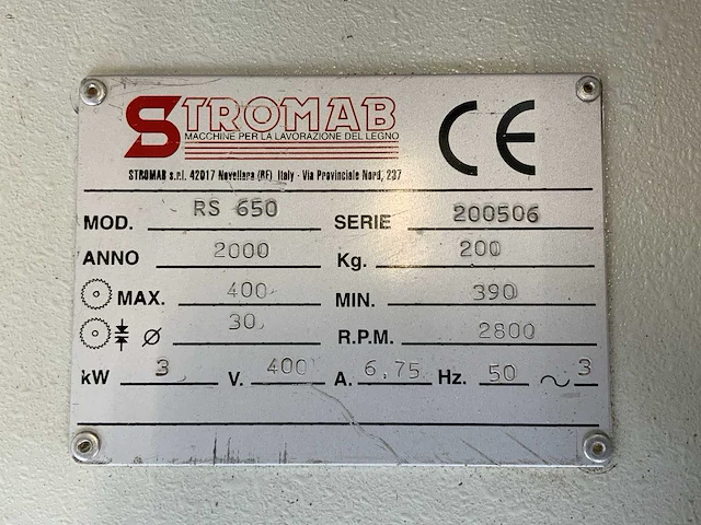 2000 stromab rs 650 radiaal afkortcirkelzaagmachine - afbeelding 4 van  12