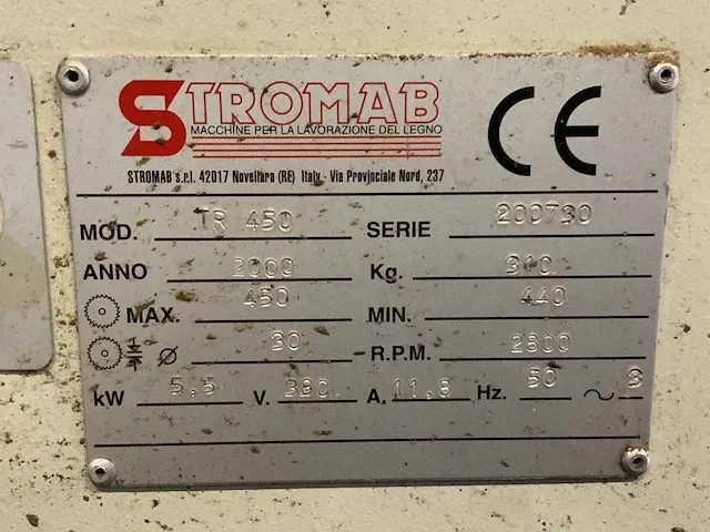 2000 stromab tr 450 onderliggende afkortcirkelzaagmachine - afbeelding 2 van  10