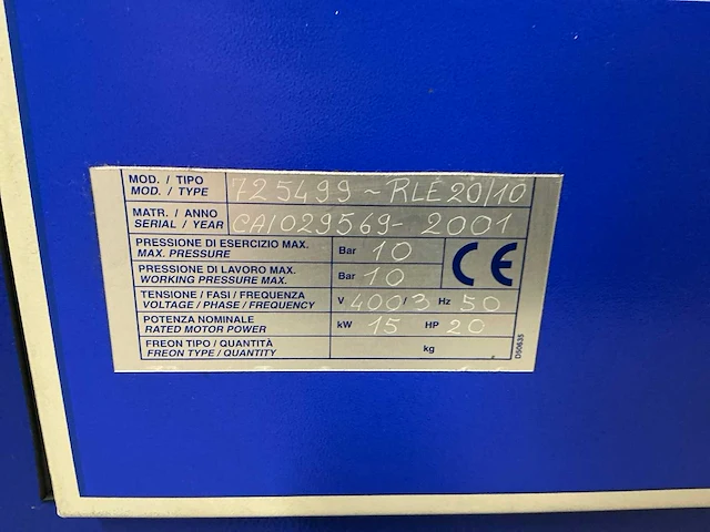 2001 airpress aps 20 schroefcompressor - afbeelding 3 van  11