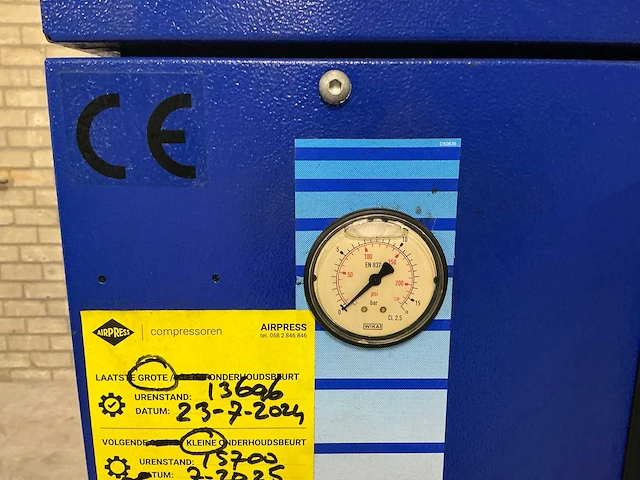 2001 airpress aps 20 schroefcompressor - afbeelding 9 van  11